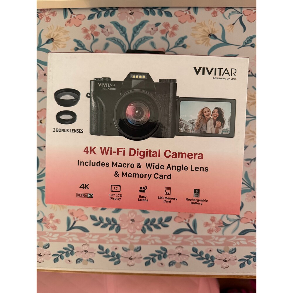 Vivitar 4K Wi-Fi Digital Camera (VEC XX100) – Brand New, Unused